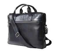 Exacompta Sacoche Cuir vachette Exactive élégante pour ordinateur portable 15,6'' - Noir