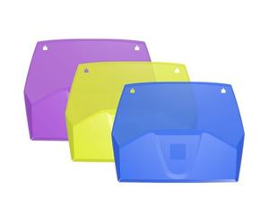 Exacompta Set de 3 Trieurs Muraux Horizontaux Crystal A4 3 Casiers Assortis