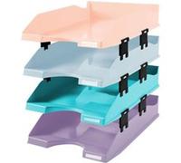 Exacompta Set de 4 corbeilles à courrier combo midi G