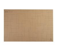 Exacompta - Réf. 60147D - 1 Sous-mains en carton Eterneco - Compatible avec des souris optiques et laser - Format Wide grande longueur et courte profondeur - Dim 585x385x5 mm - Couleur brun