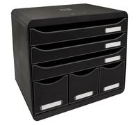Exacompta Store-Box Maxi 6 tiroirs IDERAMA Arlequin ECOBlack Noir