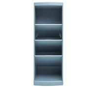 Exacompta Tour de Rangement Autentik 4 Compartiments Bleu Gris