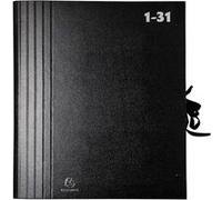 EXACOMPTA Trieur accordéon 1-31, pour format A4, noir Noir G