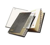 EXACOMPTA Trieur alphabétique ORDONATOR Rigide Plastifié 26 compartiments avec onglets Noir