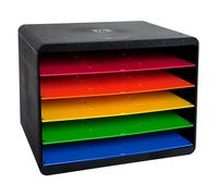 Exacompta Trieur Horizon 5 Compartiments A+ À L'italienne Iderama Arlequin