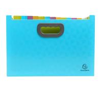 EXACOMPTA Trieur Maxi 24 compartiments PP recy Pop'N Co - Cyan