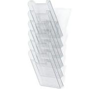 EXACOMPTA Trieur mural, A4 vertical, 6 cases, transparent Transparent G