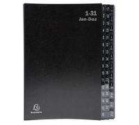 Exacompta Trieur Ordonator 1-31+Jan-D. 44com. Noir
