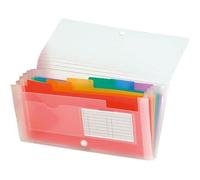 EXACOMPTA Trieur Pocket 14x26cm Polypropylène Chrystal 7 Compartiments