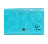 EXACOMPTA Trieur pocket 6 compartiments en PP recyclé Pop'N Co - Cyan