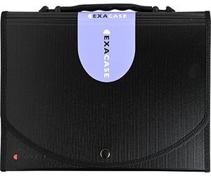 EXACOMPTA Trieur valisette noir en13 compartiments.Dos extensible 55934E