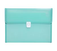 Exacompta - Réf. 55989E - 1 trieur valisette Chromaline - dos extensible - couverture et intérieur PP - fermeture par bouton poussoir - 13 compartiments - dim 33x25 cm - pour A4 - couleurs aléatoires