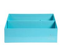 EXACOMPTA Trieur vertical / porte lettres 3 compartiments carton Aquarel - Bleu pastel