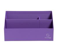 EXACOMPTA Trieur vertical / porte lettres 3 compartiments carton Teksto - Violet