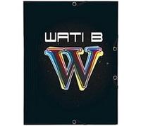 Exacompta : Wati B : Chemise à élastiques 3 rabats Polypro A4 - W multicouleurs Noir G