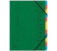 Exacompte Trieur 12 Cases, Vert 1 Unité(S)