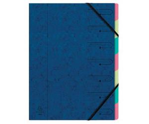 Exacompte Trieur 7 Cases, Bleu 1 Unité(S)