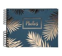 EXACPTA ALBUM SPIR 50P 32X22 PALM BLEU Bleu G