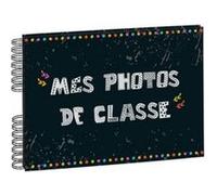 Exacompta - Réf. 16010E - 1 Album photos à spirales 50 pages noires pour photos de classe - Format 32x22 cm - couverture pelliculage brillant - 150 photos, Noir