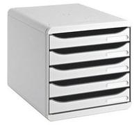 Exacompta Module de classement Big Box 5 tiroirs – corps et tiroirs gris