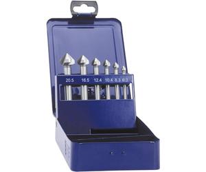 Exact 05540 Lot de mèches coniques DIN 335C acier rapide HSS 90 Diamètre 6,3-20,5 mm