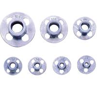 Exact 15198 Set de guides pour filière 7 pièces Adapté pour (tarauds) filière Ø 25 x 9 M3 - M12 DIN 225