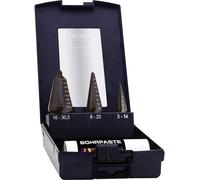 Exact 1605209 HSS Jeu de forets coniques 3 pièces TiAIN tige à 3 surfaces 1 set