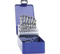 Exact 32004 HSS Jeu de forets pour le métal 25 pièces meulé DIN 338 tige cylindrique 1 set
