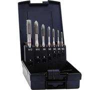Exact 42345 Set de tarauds pour machine 7 pièces métrique M1, M4, M5, M6, M8, M10, M12 coupe à droite DIN 371 HSS-E forme B 1 set