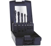 Exact 43654 Taraud pour machine 7 pièces métrique M3, M4, M5, M6, M8, M10, M12 coupe à droite DIN