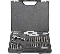 Exact 70551 Set de tarauds manuels 32 pièces métrique coupe à droite DIN 352 HSS 1 set