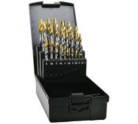 exact! Jeu de forets hélicoïdaux HSS-G 74562 – 25 pièces DIN338, angle de pointe 118°