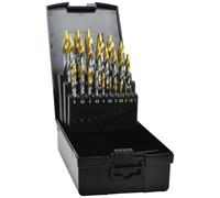 exact! Jeu de forets hélicoïdaux HSS-G 74562 – 25 pièces DIN338, angle de pointe 118°