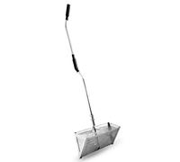 Exact Design Râteau Anti-puces en Aluminium anodisé, poignée Solide de 147,3 cm de Long, Panier de 40,6 cm de Large, Dents tranchantes, poignée incurvée [Version révision]