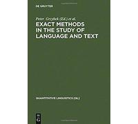 Exact Methods In The Study Of Language And Text