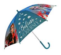 EXACTIME Parapluie pour filles, style traditionnel, classique, en polyester, 84 cm, parfait pour la rentrée scolaire, idéal pour les filles, FROZEN PLAT, Mediana