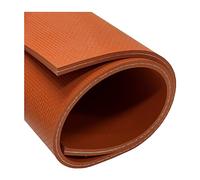 Exactly Rubber Feuille de silicone renforcée en fibre, rouge, 0,3 x 22,9 x 91,4 cm, 70 A, fabriqué aux États-Unis, joint robuste à haute température pour bricolage, protection de surface, renfort en