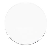 ExactMade - Lot de 8 sets de table transparents fabriqués aux États-Unis, sûrs, ronds de 30,5 cm, en vinyle lisse ultra transparent de 2 mm d'épaisseur, sets de table en plastique pour enfants, sets