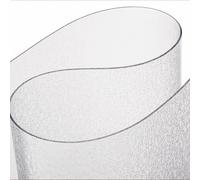 ExactMade - Protection de table transparente, fabriquée aux États-Unis, sûre, ronde de 96,5 cm, vinyle texturé de galets transparents de 2 mm d'épaisseur, nappe transparente personnalisée, nappe