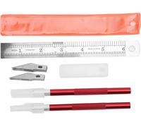 Exacto messer set decoupage art stereotype lineal 20 blätter diy handkonto blockier machungzeug klinge rot