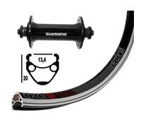 EXAL Roue avant 32 trous 700C WINORA XR-1 compatible avec SHIMANO TIAGRA QR 100