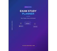 Exam Study Planner: Plan Your Studies, Track Progress, Manage Time, and Prepare for Exams with Confidence