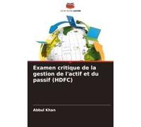 Examen Critique De La Gestion De L'actif Et Du Passif (Hdfc)