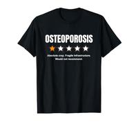 Examen de la Notation de l'ostéoporose Une étoile | Sensibilisation osseuse drôle T-Shirt Graphique avec Valeur