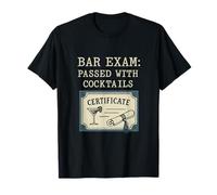 Examen du barreau réussi grâce à la nouveauté Cocktails, bière et vin T-Shirt