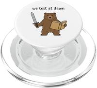 Examen Final du coordinateur du Teacher Bear We Test At Dawn Test Day PopSockets PopGrip pour MagSafe
