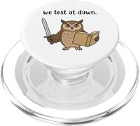 Examen Final du coordinateur du Teacher Owl We Test At Dawn Test Day PopSockets PopGrip pour MagSafe