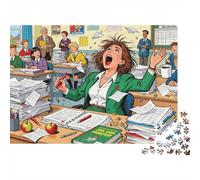 Examens de Notation des Enseignants Britanniques Puzzle en Bois Imperméable Puzzles De 1000 Pièces pour Adultes Impossible Jeux Éducatifs