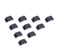 EXAOMBLE 10 Pièces Pince à Médiator en Caoutchouc Porte-choix Pratique Noir pour Guitaristes Accessoire de Fixation de Médiators pour Guitare