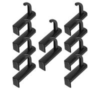 EXAOMBLE 10 Pièces Support Casque Écran Adhesif Crochet Multifonction pour Casque Bureau Fixation Stable pour Écran Ordinateur Gain de Place Optimisé